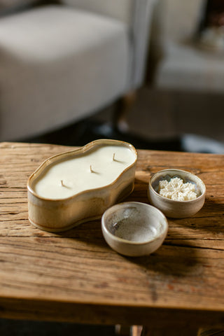 Ovalen organische kaars