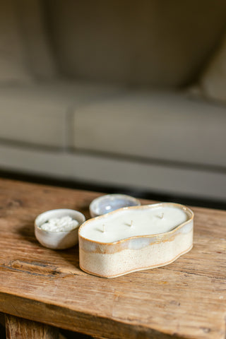 Ovalen organische kaars