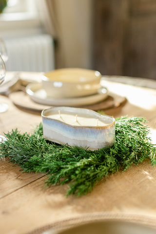 Ovalen organische kaars