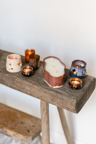 Ovalen organische kaars