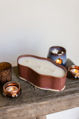 Ovalen organische kaars