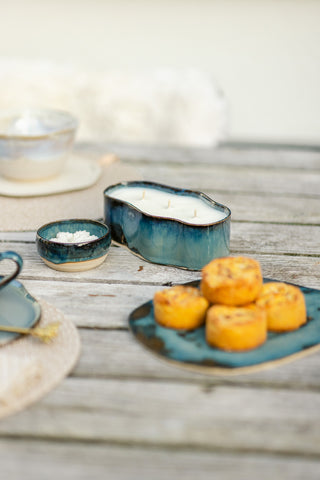 Ovalen organische kaars