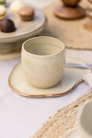 organisch koffieschoteltje koffieschotel theeschotel handgemaakt keramiek