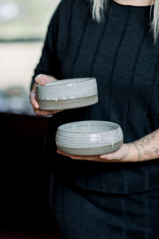 ronde bowl handgemaakt keramiek steenkom soepkom kom