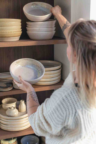handgemaakte pasta bowl pastakom keramiek		
