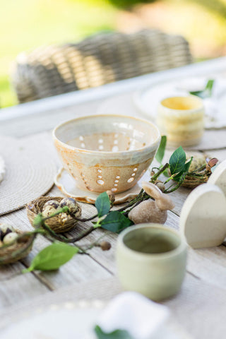 Medium Berry Bowl (met onderbordje)