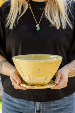 XL Berry Bowl (met onderbordje)