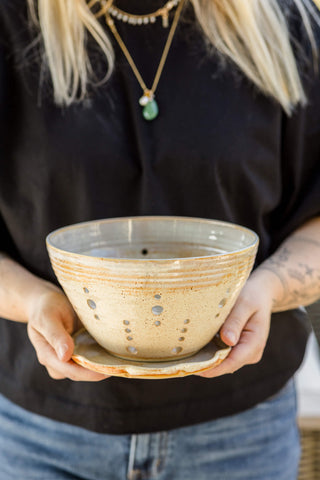 XL Berry Bowl (met onderbordje)