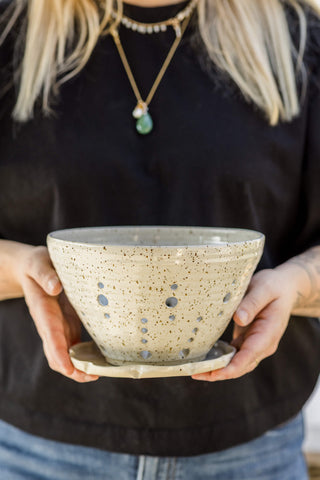 XL Berry Bowl (met onderbordje)