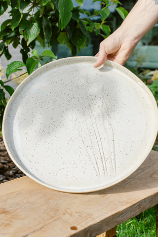 XL dienblad met bloemafdruk